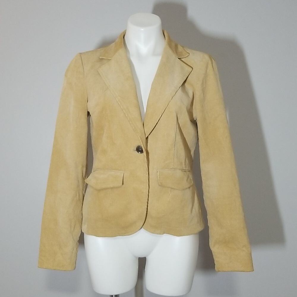 Lyle & Scott Scotland Corduroy Blazer Jacket Tan Brown Medium M